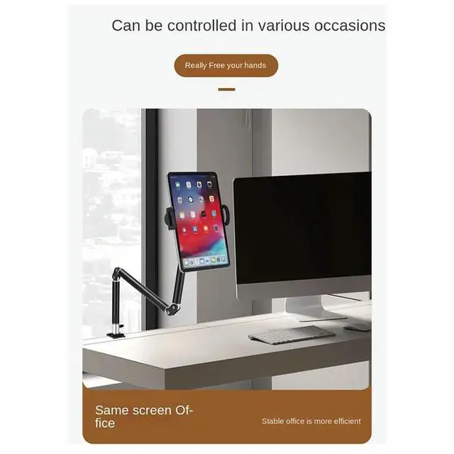 Alt view image 3 of 3 - 360° Folding Wall Mount Mobile Phone Bracket Angle Adjustable Stretch Tablet Bracket