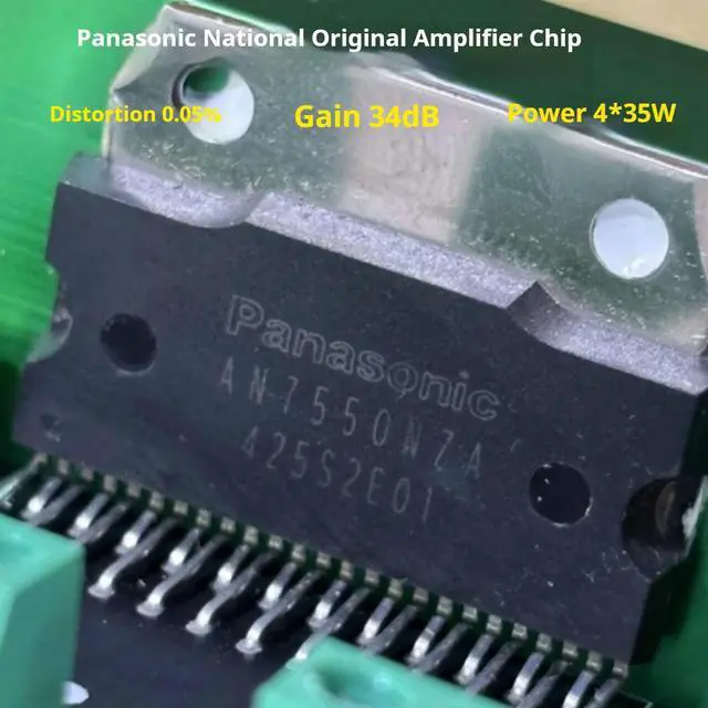 Alt view image 2 of 3 - Fever amplifier, rear stage 35w four channel 12v amplifier AN7550