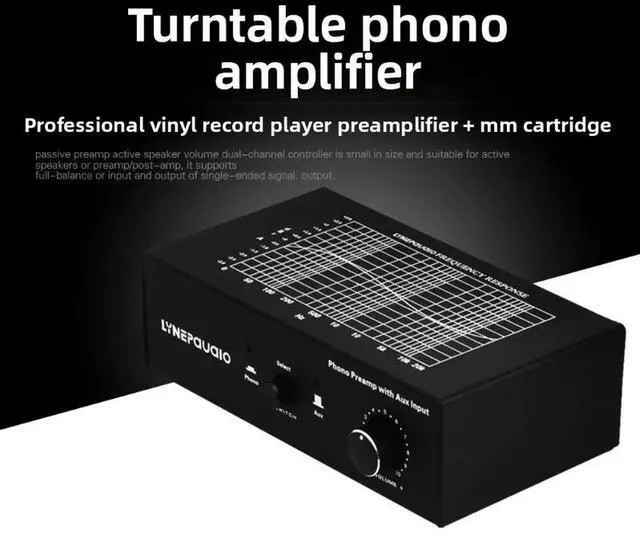 Main image of Record Player Vinyl Record Player MM Cartridge Amplifier Preamplifier PHONO Line Switch Input Volume Control