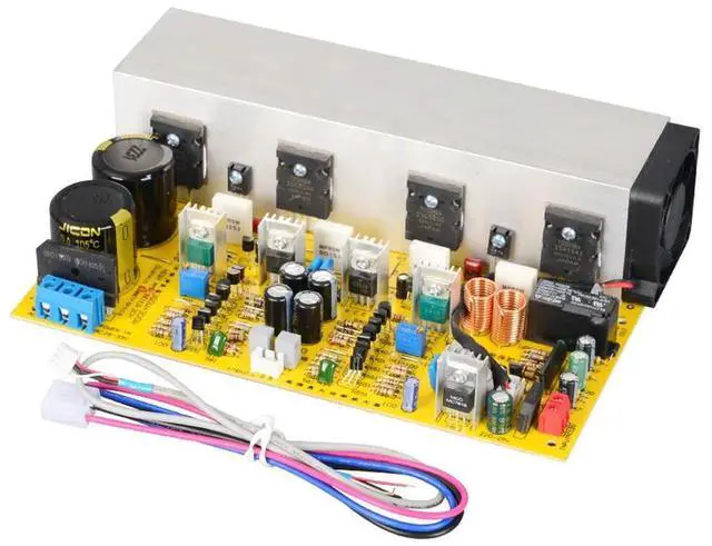 Main image of Chip 1943/5200 300W Dual Channel High Power Amplifier Board with Heat Sink and Wiring Included
