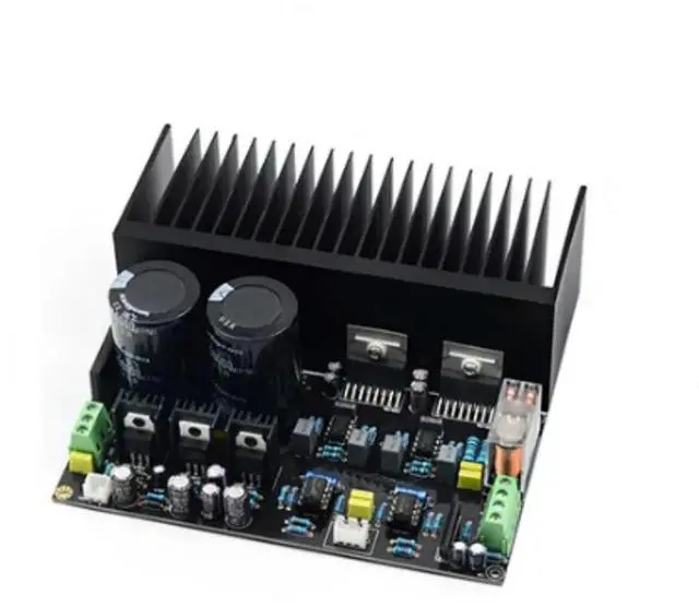 Alt view image 2 of 3 - TDA7293 High Power Amplifier Board OP07 Stereo Dual Channel 100W*2 DC Servo NE5534 Preamplifier
