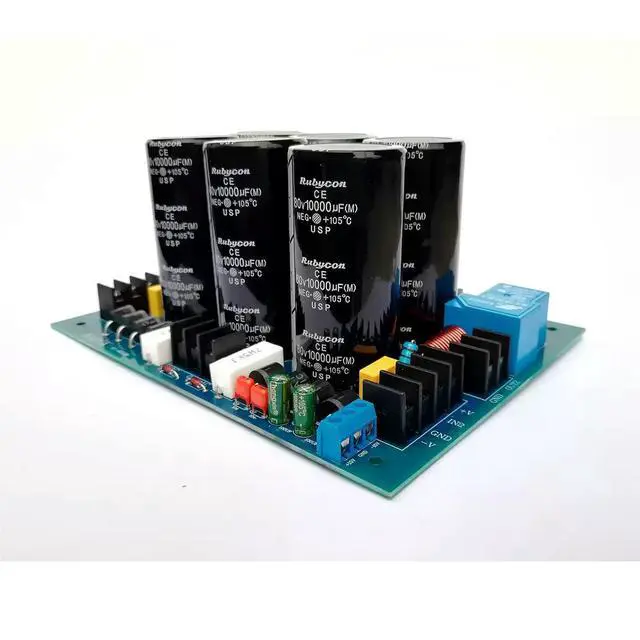 Alt view image 2 of 3 - High-speed tube rectifier filter power supply, audio power amplifier, speaker protection with 12V output integrated board 80V80A