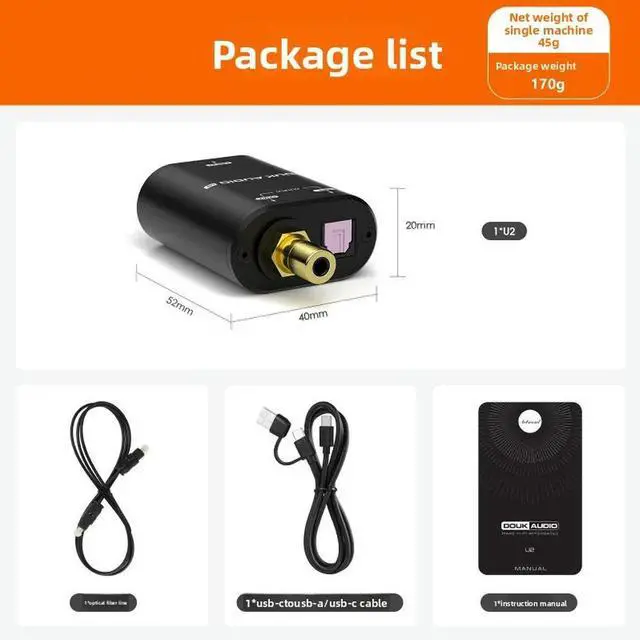 Main image of U2 XMOS XU316 Digital Interface USB to Fiber Coaxial Signal Audio Converter