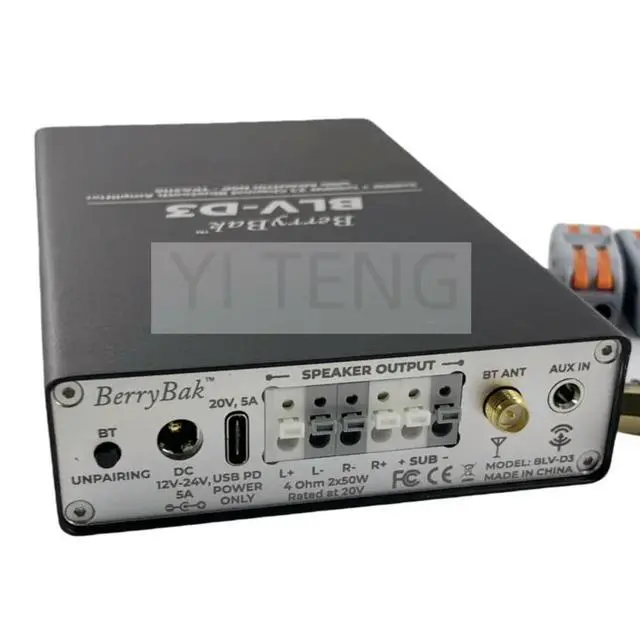 Alt view image 3 of 3 - 2x50W+100W 2.1-channel TPA3116/ADAU1701 chip HIFI BT 5.1 digital power amplifier whole machine BLV-D3