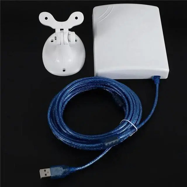 Alt view image 3 of 3 - 4X 150Mbps High Gain 14Dbi Antenna 5M Cable USB Adapter High Power Outdoor Waterproof Long Range Receive