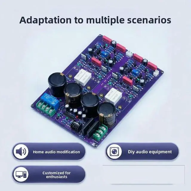 Alt view image 3 of 3 - Hi-fi audiophile diy kit high-fidelity amplifier board audio amplification reference ap50 circuit audio diy upgrade