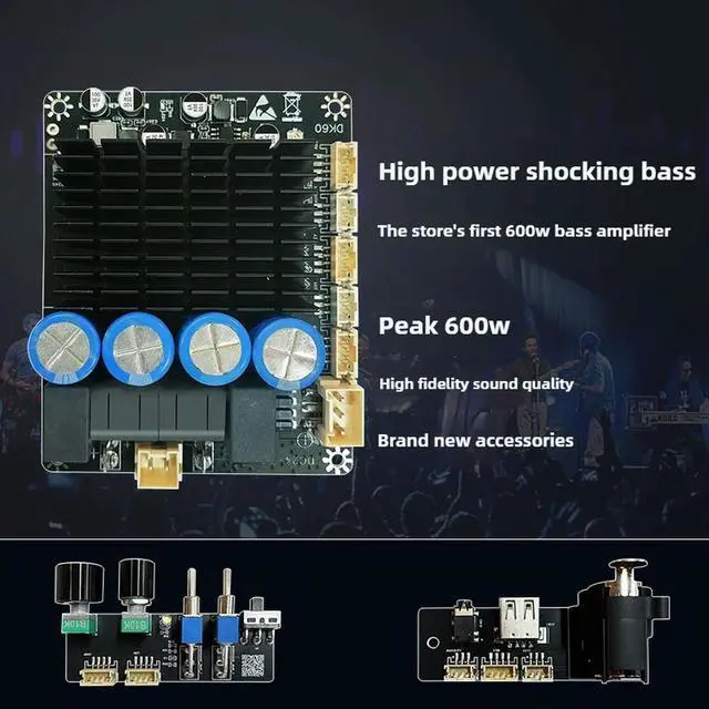 Alt view image 2 of 3 - TPA3255 single channel high-power stable 600W adjustable tuning can be connected to Bluetooth single ended differential input
