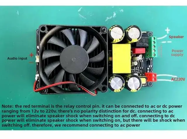 Alt view image 3 of 3 - HIFI Fever High Power Digital Power Amplifier Mono 2000W Ultra IRS2092S Stage Power Amplifier Board Subwoofer