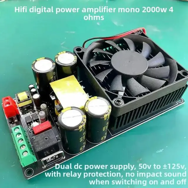 Alt view image 2 of 3 - HIFI Fever High Power Digital Power Amplifier Mono 2000W Ultra IRS2092S Stage Power Amplifier Board Subwoofer
