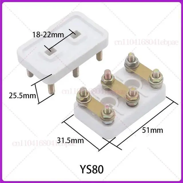 Alt view image 3 of 3 - 3pcs YS80 for Wiring Board Rac Three-phase Motor Terminal Block