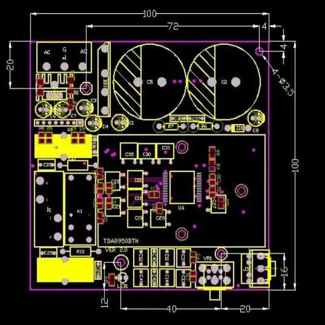 Alt view image 3 of 3 - TDA8950 Amplifier Board High-Power Digital Class D Amplifier Good Sound Comparable to 3886 7294 Super 7498