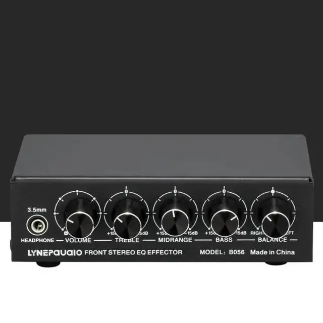 Alt view image 2 of 3 - Front Stereo Amplifier High/Mid/Low Tone Adjustment Sound Effect Device Support 3 Mixer USB 5V Power Supply