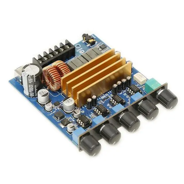 Alt view image 3 of 3 - TPA3223 2.1 high-power digital fever HIFI tone Bluetooth 5.1 amplifier board (400W+200 * 2)