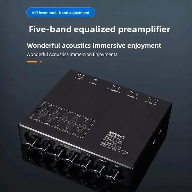 Main image of Weiliang EQ500SE Audiophile Pre-Amplifier 5-Band EQ Tone Audio Processor Small Mixer