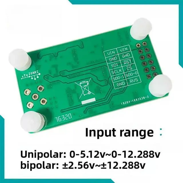 Alt view image 3 of 3 - ADS8681 16Bit 1Msps SAR ADC Module Single and Bipolar 2.56-12.288V Input