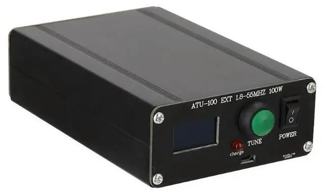 Main image of ATU-100 1.8-55Mhz Mini Automatic Antenna Tuner 0.96inch with Case Finished Charging Version