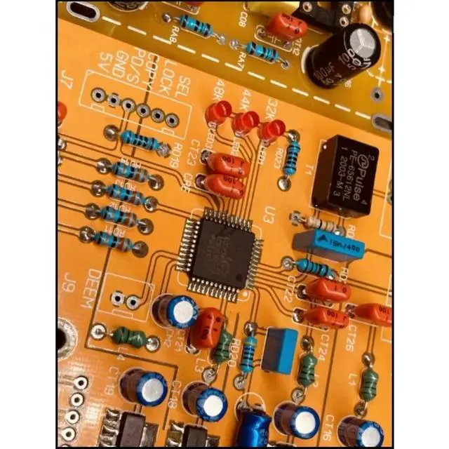 Alt view image 3 of 3 - TDA1541A decoder board optical fiber coaxial support USB card