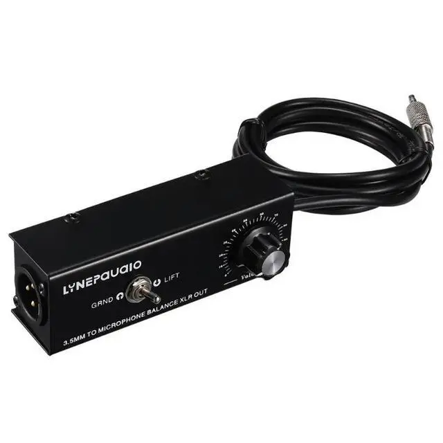 Alt view image 2 of 3 - 3.5mm Stereo Conversion Microphone Level Balanced Signal XLR Output Mixer Eliminate Current Sound