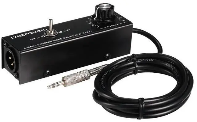 Main image of 3.5mm Stereo Conversion Microphone Level Balanced Signal XLR Output Mixer Eliminate Current Sound