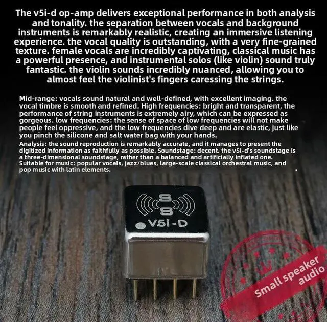 Alt view image 2 of 3 - Burson V5i-D Audio Dual Operational Amplifier Chip Audiophile High-Fidelity Upgrade xd05pro bal cp Headphone Amplifier