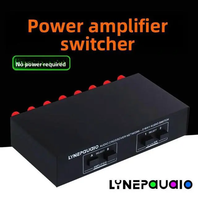 Alt view image 3 of 3 - 2-in 2-out Passive Amplifier Speaker Switcher Speaker Switch Distributor Comparator Lossless Sound