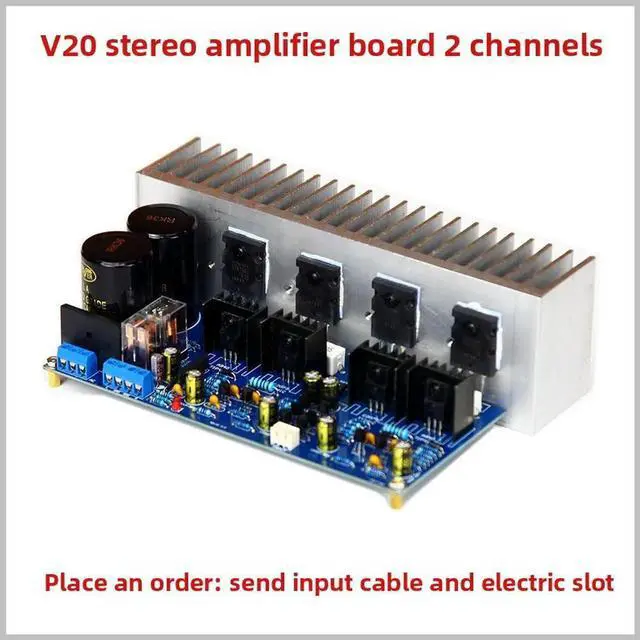 Main image of V20 Class A/B Amplifier Board HIFI Audiophile High Power Home Use Post Stage Dual Channel Direct Coupling Finished Board