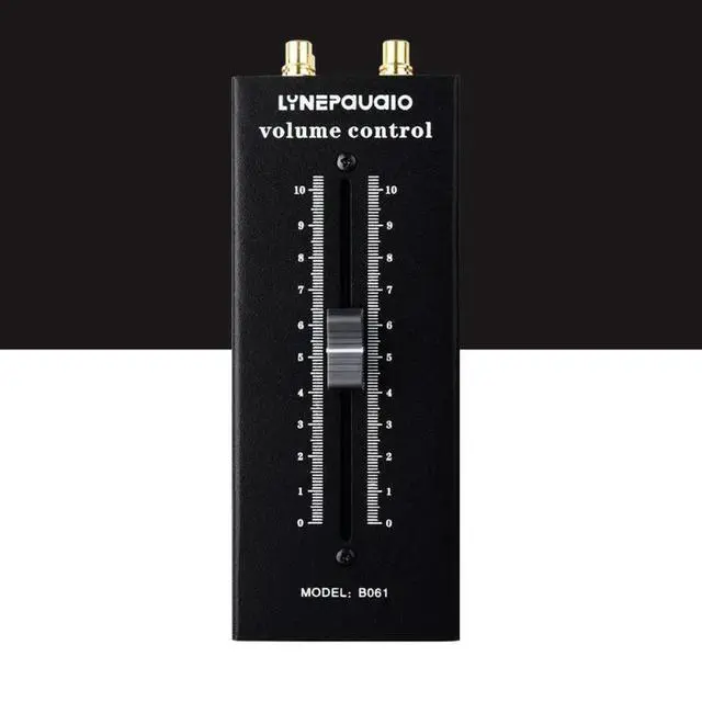 Alt view image 2 of 3 - Passive Fader Preamp Active Speaker Volume Adjustment Controller No External Power Required Lossless Output RCA