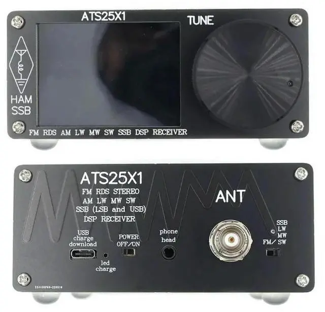 Alt view image 3 of 3 - ATS25X1 Upgraded Version 2.4inch Touchscreen Full Band Radio Receiver FM LW MW SSB