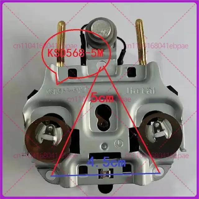 Alt view image 2 of 3 - Kettle thermostat Jiatai KSD568-5M sensor connector accessories three rings KSD568-505 base core