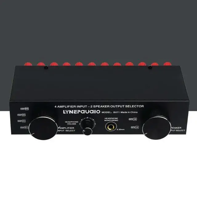 Alt view image 2 of 3 - 4-in 2-out or 2-in 4-out Passive Amplifier Speaker Selector Switcher Audio Switcher Distributor Comparator