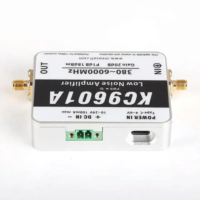 Alt view image 2 of 3 - Kc9601a 6ghz 20db low noise amplifier module 380mhz-6000mhz wide frequency lna
