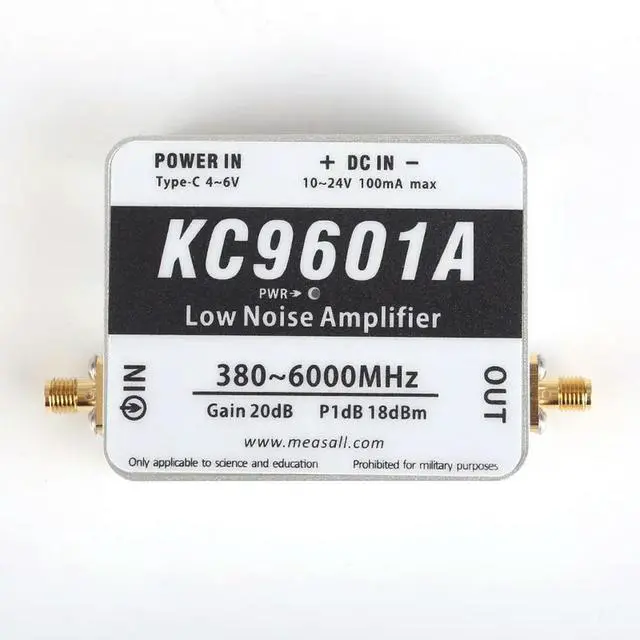 Alt view image 3 of 3 - Kc9601a 6ghz 20db low noise amplifier module 380mhz-6000mhz wide frequency lna