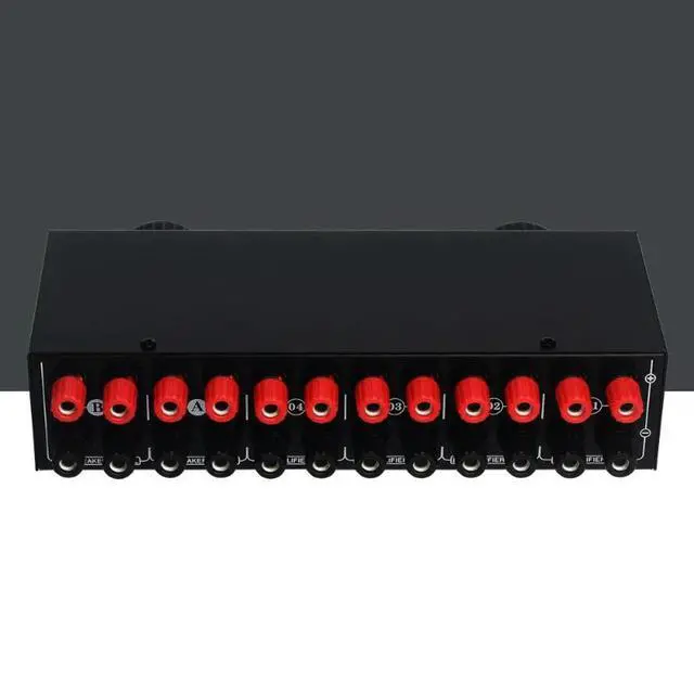 Alt view image 3 of 3 - 4-in 2-out or 2-in 4-out Passive Amplifier Speaker Selector Switcher Audio Switcher Distributor Comparator