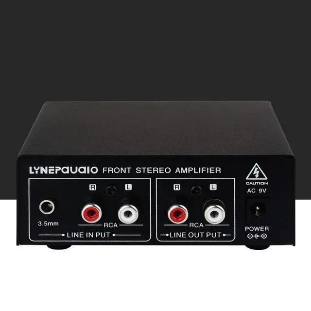 Alt view image 3 of 3 - Headphone Speaker Amplifier Preamplifier Stereo Audio Amplifier Volume Enhancer with Volume Adjustment Dual Sound Sources