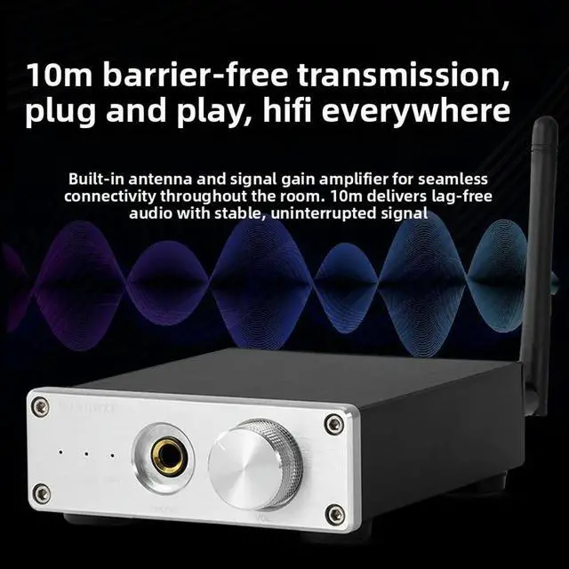 Alt view image 3 of 3 - Bluetooth 5.1 receiver 9038 decoder digital usb computer sound card hi-fi audiophile dac decoding headphone amplifier