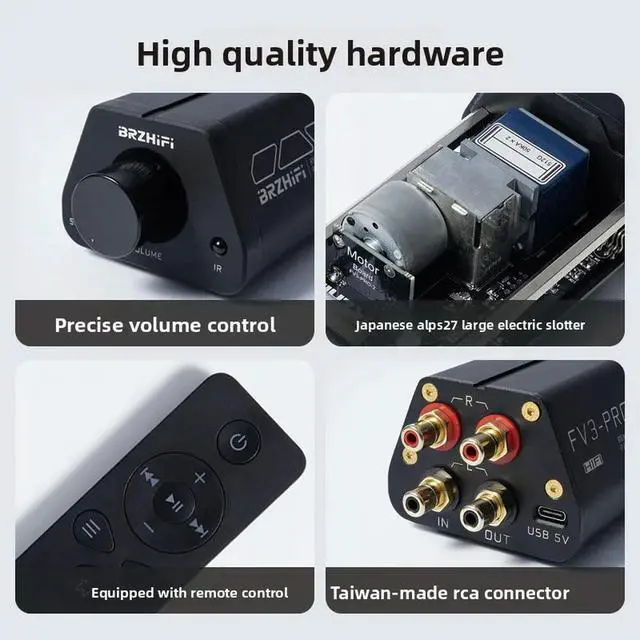 Alt view image 3 of 3 - Weiliang Audio BRZHIFI High-Precision Passive Preamplifier FV3-PRO Remote Volume Control Post-Amplifier Active Speaker