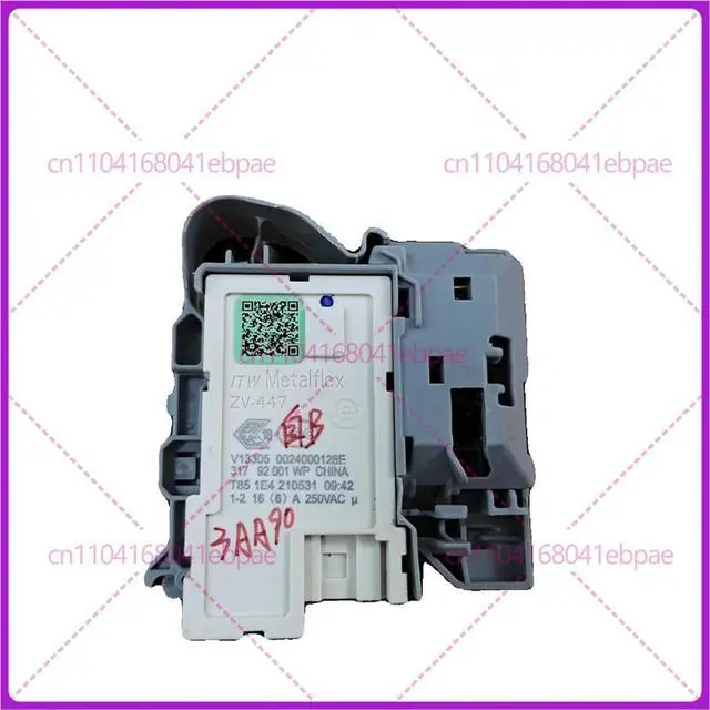 Alt view image 3 of 3 - For Haier drum washing machine door switch/electromagnetic door lock 0024000128E micro delay door lock switch ZV447