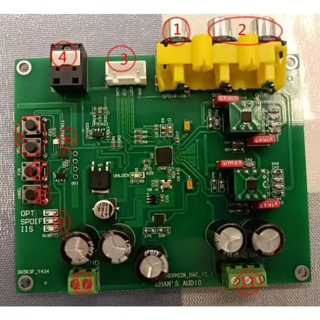 Alt view image 3 of 3 - ESS9039Q2M DSD Soft Control Decoding Board DSD Hard Decoding Support DSD1024/PCM768KHZ