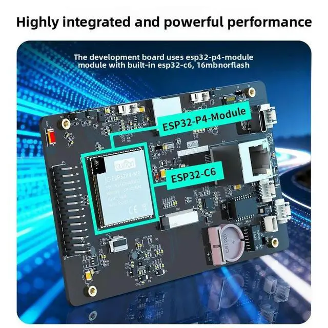 Alt view image 3 of 3 - ESP32P4 7inch Touch Screen Development Board Integrated ESP32-C6 Dual-Core Processor Built-in 2.0million Camera