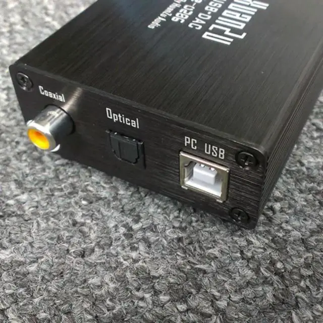 Alt view image 3 of 3 - HIFI Audiophile USB External Sound Card DAC Decoder USB to Coaxial Optical Output WM8740 U206