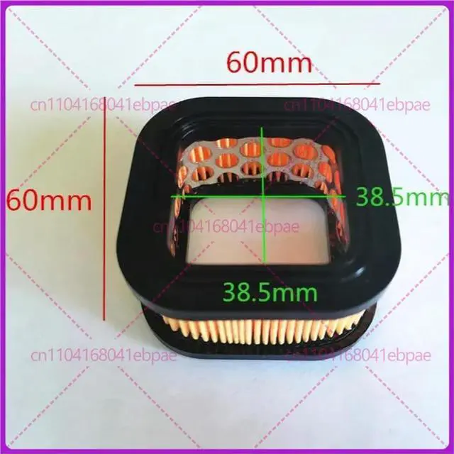 Alt view image 2 of 3 - 2 X Air filter fits ZM LD CS-4000 4003 4010 4020 4100 bauker ZM4002 Chainsaw paper main filter cleaner