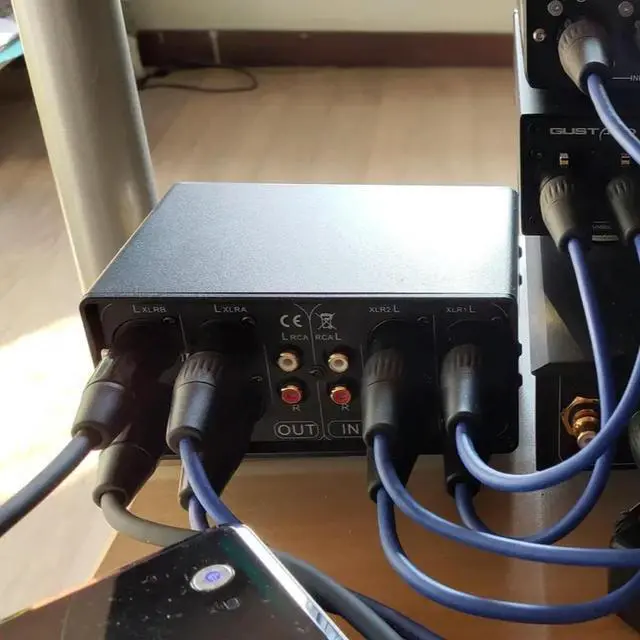 Alt view image 3 of 3 - 3 In 3 Out XLR Balanced to RCA Stereo Converter Splitter MC3 Audio Switcher