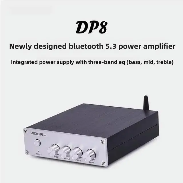Main image of BRZHIFI DP8 Bluetooth 5.3 Digital Amplifier Integrated HiFi Small Home Audiophile Grade Built-in Power Supply