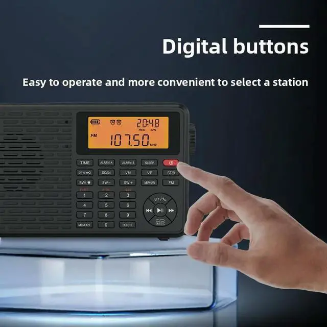Alt view image 3 of 3 - D109 Elderly Special TF Card Global Band Radio Multi-Function Bluetooth