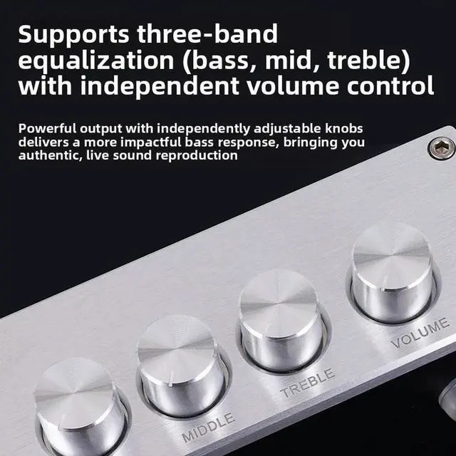 Alt view image 3 of 3 - BRZHIFI DP8 Bluetooth 5.3 Digital Amplifier Integrated HiFi Small Home Audiophile Grade Built-in Power Supply