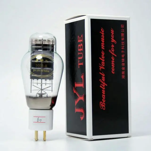 Alt view image 2 of 3 - Jinyin Re 300B-K Electronic Tube Material Western Style Nano Carbon Anode High Voltage Aged Original Factory Pair