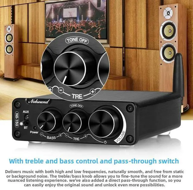 Alt view image 2 of 3 - NS-15G Bluetooth 5.0 HIFI Level Stereo 200W Power Amplifier TPA3116 Digital Home Amplifier
