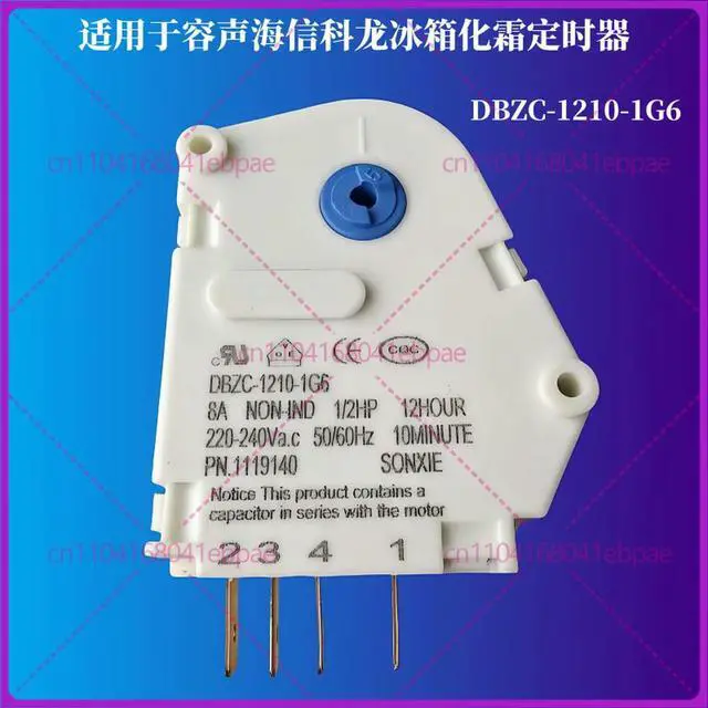 Main image of for Rongsheng Hisense Kelon Refrigerator Defrost Timer DBZC-1210-1G6 Defrost Timer Accessories