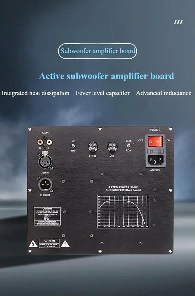 Alt view image 2 of 3 - TPA3255 digital subwoofer active speaker, high power balanced HIFI amplifier board