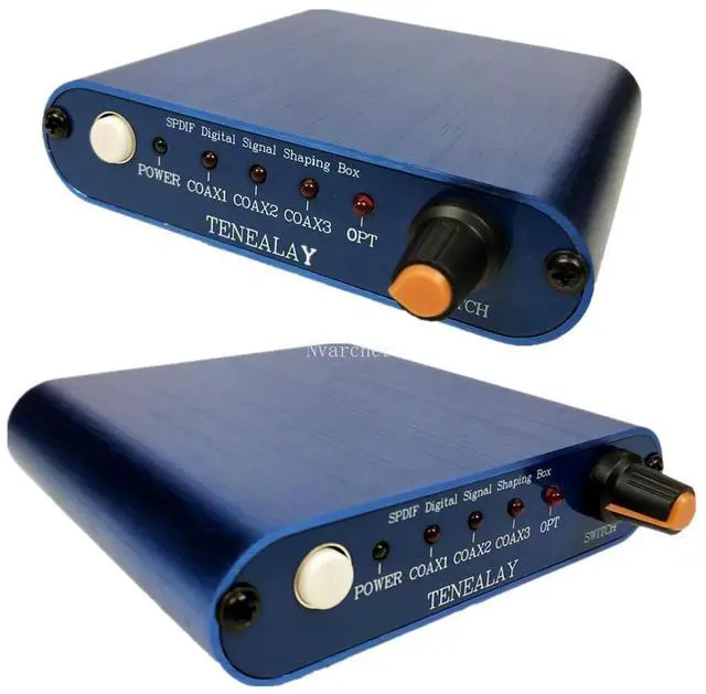 Alt view image 3 of 3 - Nvarcher SPDIF coaxial OPT signal shaping buffer 3 1 optical fiber input For CD